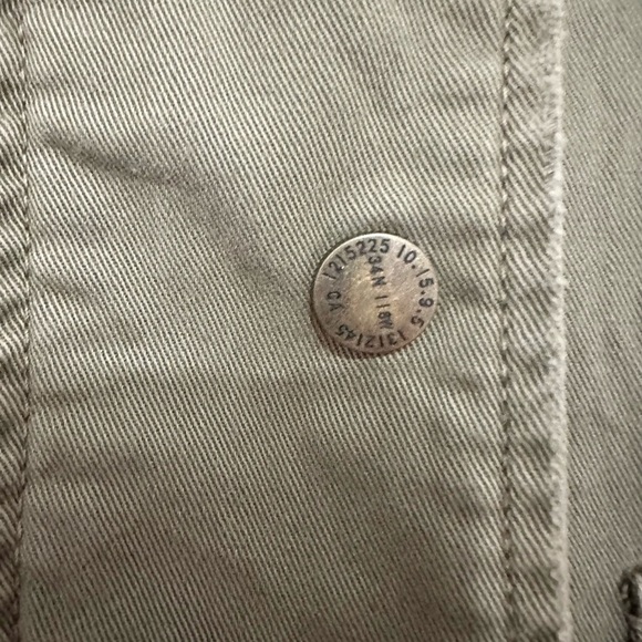 CURRENT ELLIOT Womens Size 1 The Leisure Zip Vest Gilet Military Green Utility - Picture 3 of 5